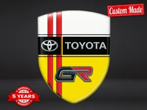 Toyota Emblème Résine Look Exclusif Étiquettes Dômes Chic